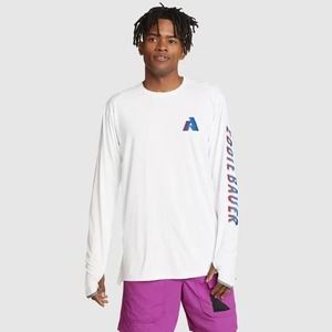 Eddie Bauer Men's Long-Sleeve Solarfoil® Crewneck - Americana Large Tall